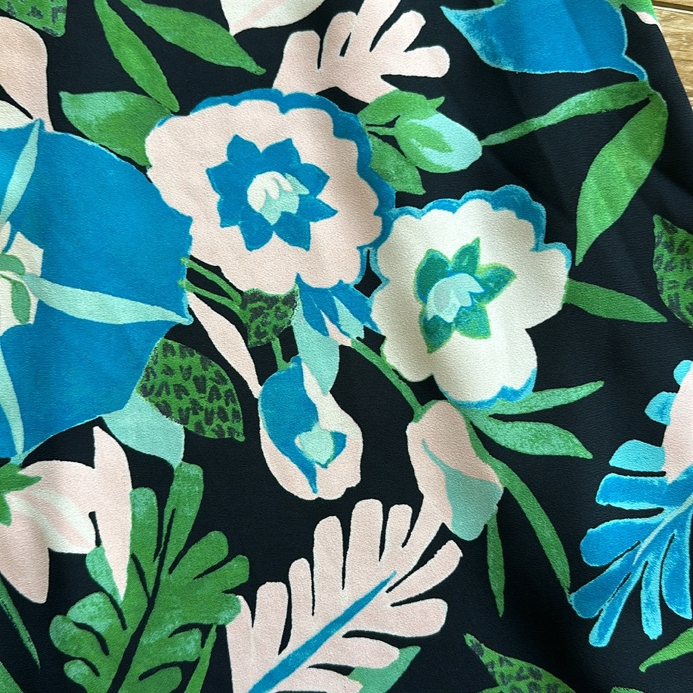Loft Aqua, Green, Pink & Black Tank Top Blouse Size XS - Picture 3 of 6